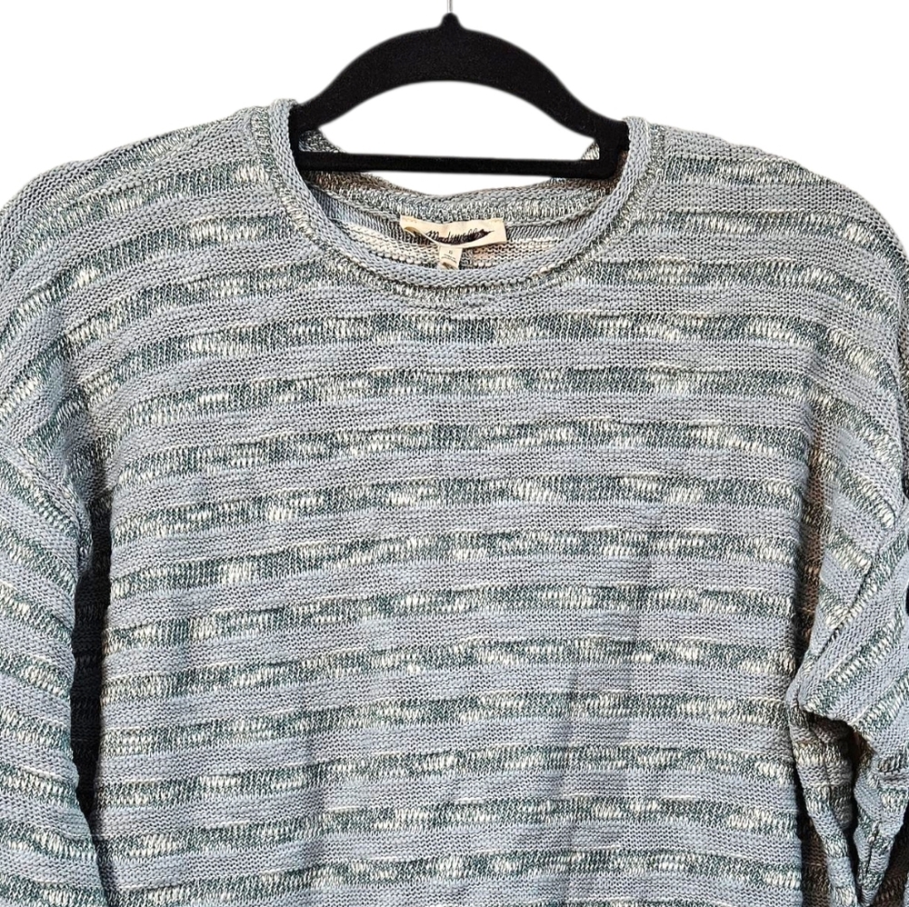 NWT Madewell Crewneck Long-Sleeve Knit Tee in Stripe Size S - Picture 2 of 6